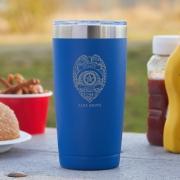 Police Badge 20 oz Custom Tumbler for Officers