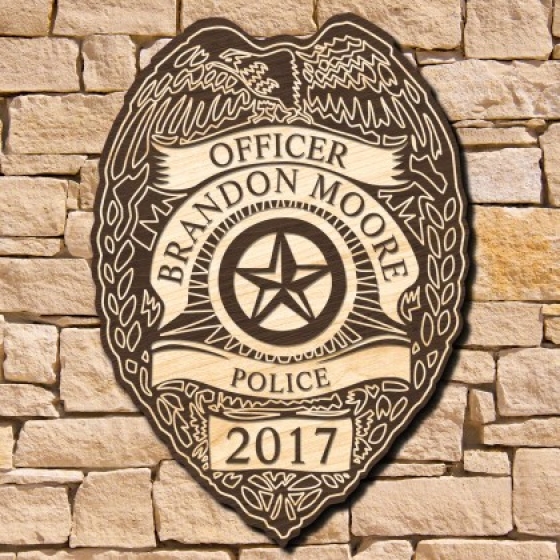 Police Badge Custom Sign (Signature Series)