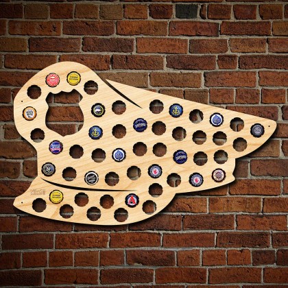 Police Hat Beer Cap Map